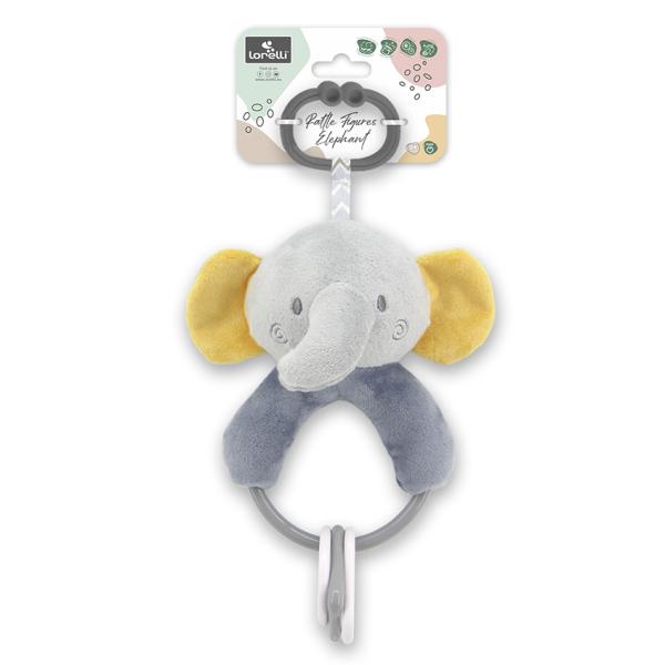 Jucărie Plus Elefant Gri Lorelli, 20cm, Zornăitoare 0 luni+ - Elefant gri (1) [ps:27b623c9-9736-4097-b874-ac656d7cf670]