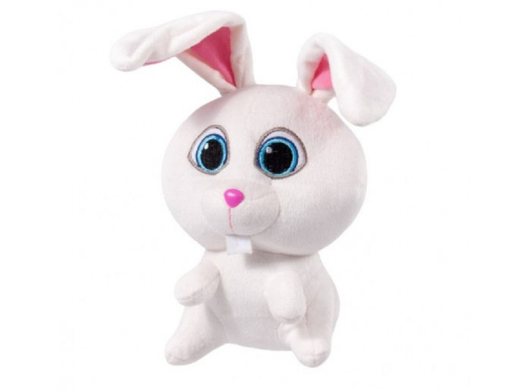 PLUS IEPURAS ALB 30CM PLUSURI STIP - Imagine 1