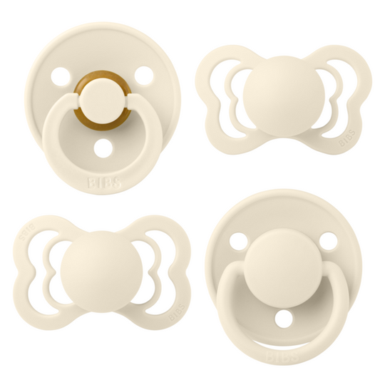 Set 4 Suzete BIBS Try-it Collection 0 luni - Ivory - Ivory (1) [ps:4c453b5f-4d2b-4967-b528-033adf5b7104]