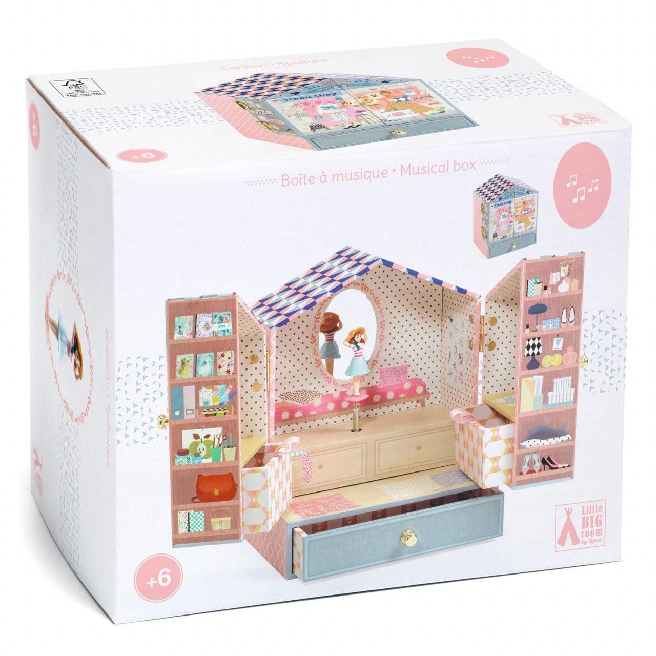 Cutie muzicala Micul magazin cochet, Djeco - Imagine 1 [ps:fb56199c-96f3-4078-b74d-cfe18f7d2543]