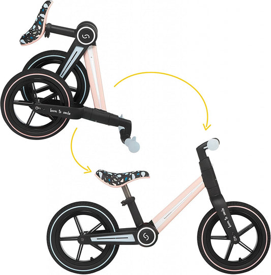 Bicicleta pliabila fara pedale Skiddou Ronny, Keep Pink, Roz - Imagine 1 [ps:8c2b8c09-b432-4fd5-9f01-2f05282d6aca]