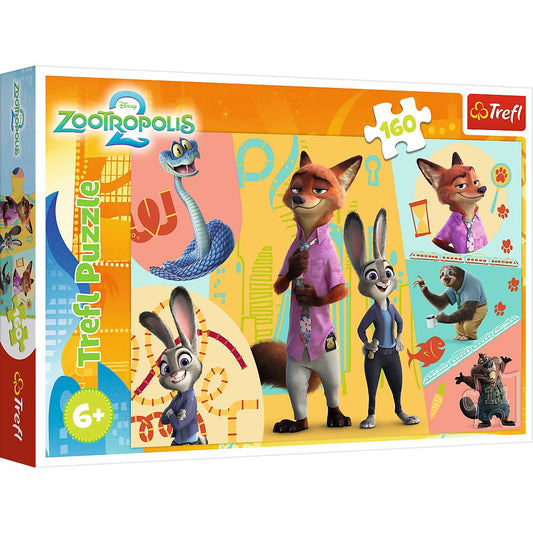 PUZZLE TREFL 160 DISNEY ZOOTROPOLIS IMPREUNA IN ZOOTOPIA - Imagine 1 [ps:02233bb4-1dae-460f-8c99-77514c9dbfd9]