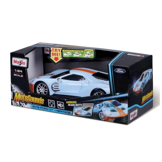 MAISTO MOTOSOUNDS MASINUTA FORD GT HERITAGE 2019 CU - Imagine 1 [ps:5dee749f-1952-44d8-9a61-85581b615593]