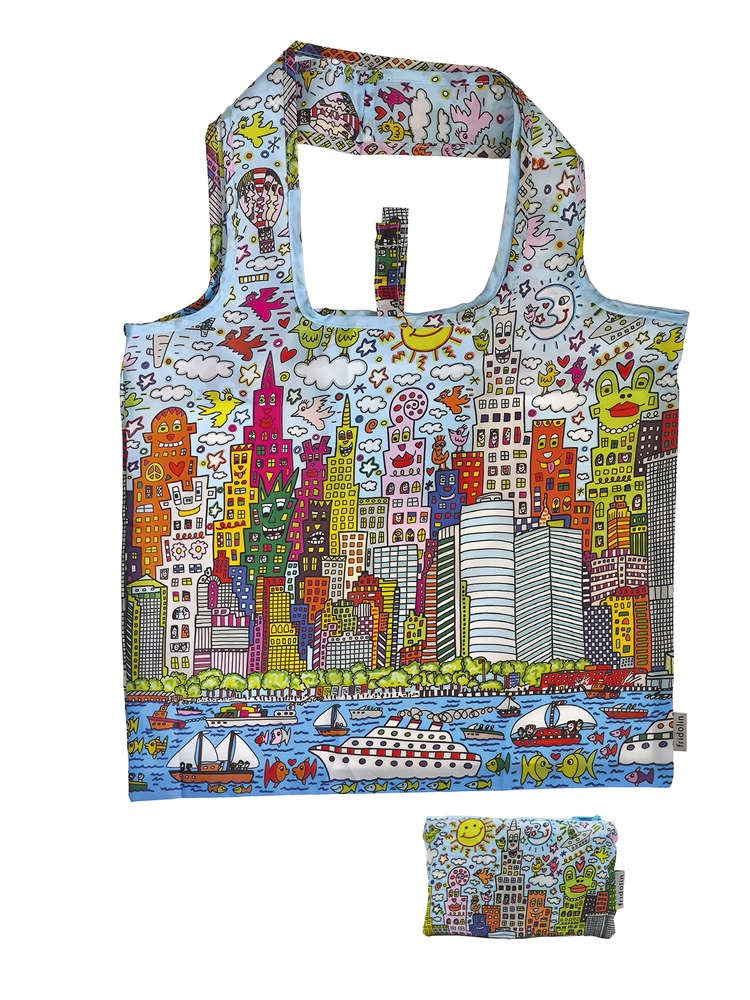 Sacosa textil James Rizzi My New York City, Fridolin - Imagine 1