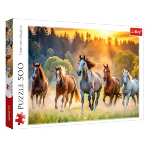 Puzzle Cai care Alearga in Apus 500 piese - Trefl/Jumbo - Default Title (1) [ps:65122761-4423-4912-a978-90560ec2d6de]