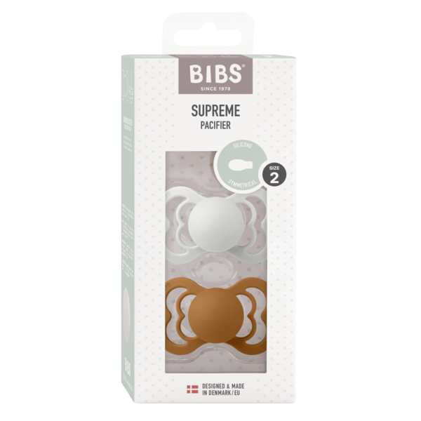 Set 2 Suzete BIBS Supreme Silicon 0 luni - Ivory/Blush - Haze/Caramel (1) [ps:7ed68af9-fafb-4691-a28e-09d6eae8d739]