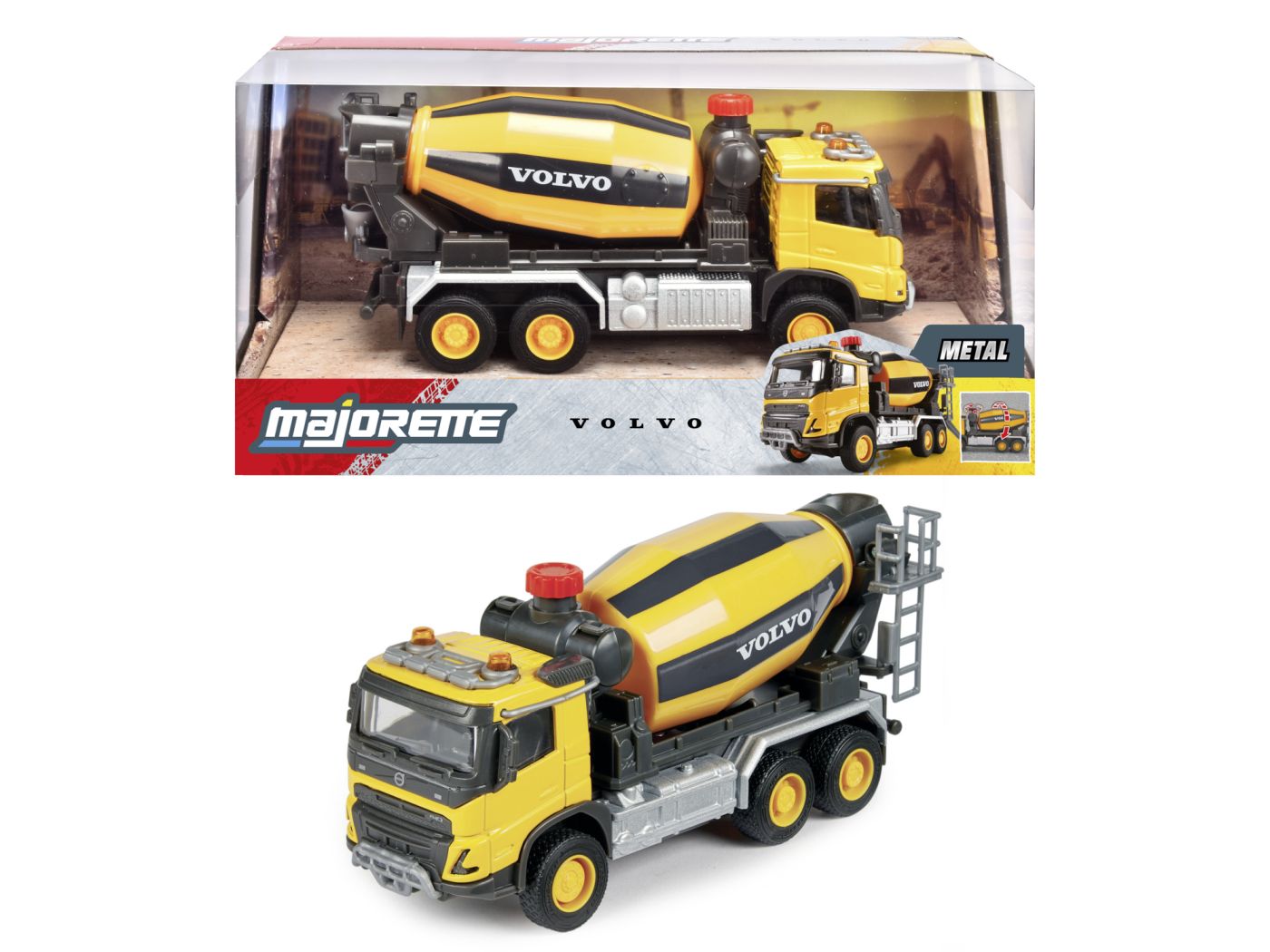 MAJORETTE VOLVO BETONIERA METALICA SCARA 1 LA 45 Simba - Imagine 1 [ps:08fba246-e23d-4809-83fb-7b7e8f25c9b7]