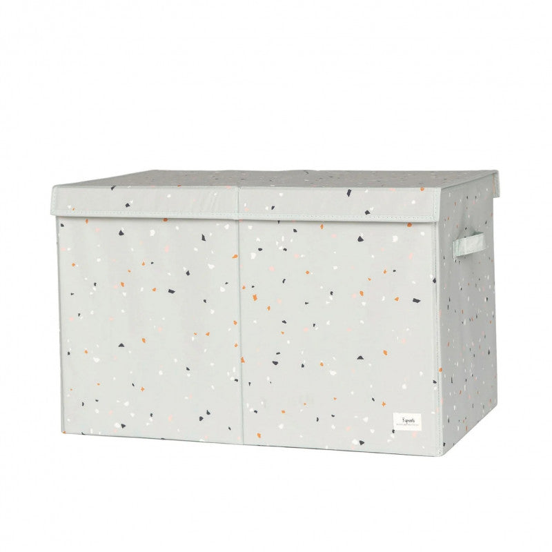 Cufar pliabil pentru camera copiilor, material reciclat Terrazzo Green, 3 Sprouts [ps:58096c45-513f-40d4-91b3-c26c8df8f93f]