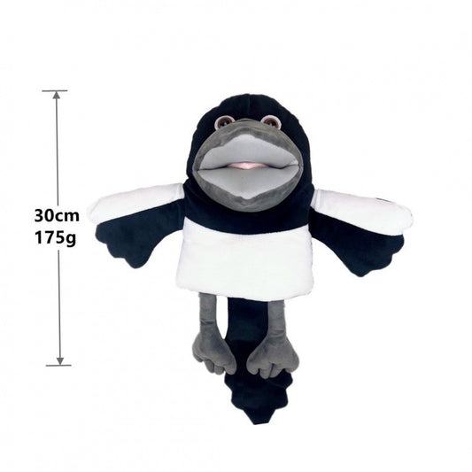Papusa de Mana Pasare Flippy, Plus, 30cm, Alb/Negru - Model Pasare, Alb/Negru (1) [ps:86a17f6f-4b26-456e-93ff-f2f991644f68]