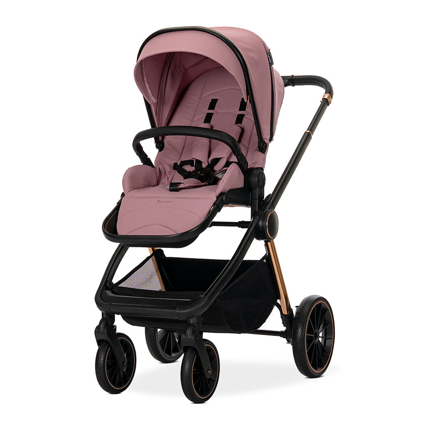 Cărucior Set 3 în 1 Lorelli Bianca, Beige, Sistem - Pink (1) [ps:e61ab511-9e09-4062-bbd5-8025e664af75]