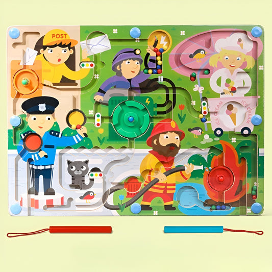 Joc Montessori Sortare Culori Flippy, Labirint Lemn Meserii - Default Title (1) [ps:dedb9546-cfac-4cf1-a395-702a7f7e8e8b]