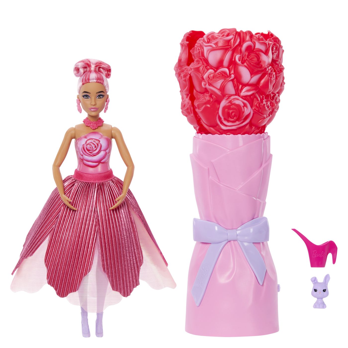 BARBIE PETAL POP SET PAPUSA BARBIE LALEA ROZ SI - Roșu (1) [ps:4b53439e-0c4c-41f6-8f9e-d08cad7d45d9]
