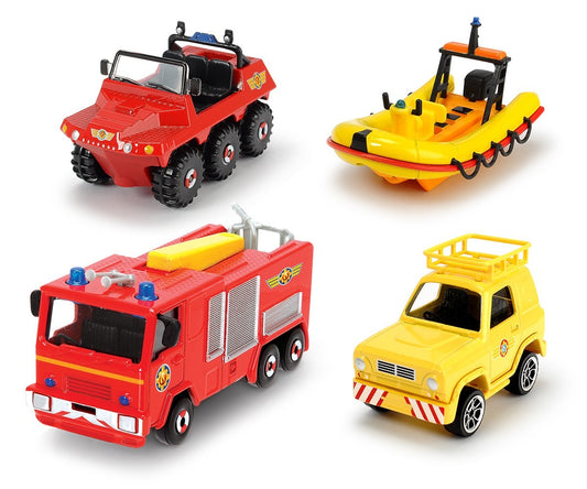 POMPIERUL SAM SET 4 VEHICULE DIN METAL CU BARCA SCARA - Imagine 1 [ps:9ebc4832-58d7-4d2d-8551-417761efbcfc]