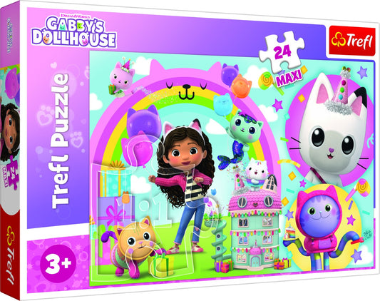 PUZZLE TREFL 24 MAXI GABBYS DOLLHOUSE CASA LUI GABBY - Imagine 1 [ps:35ad6833-5996-46e9-8096-cac6c171c104]