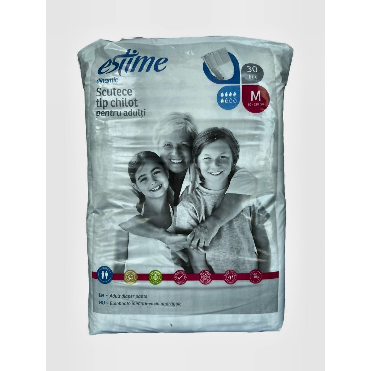 ESTIME Dinamic, scutece pentru adulti, M, 30 buc - Imagine 1