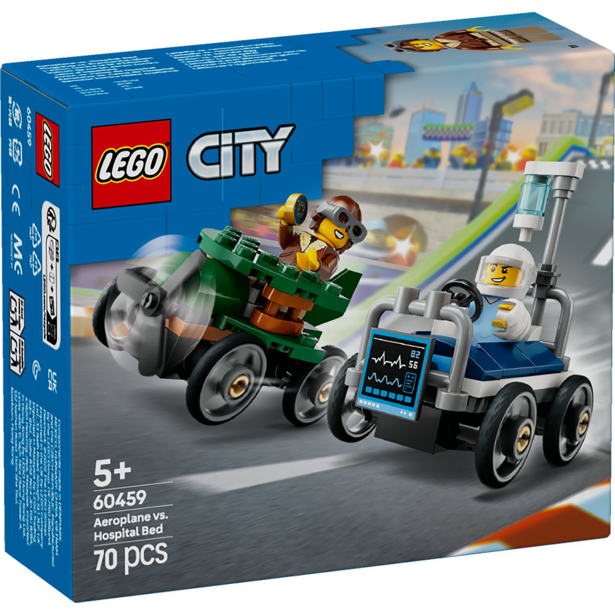 LEGO CITY PACHET DE CURSE AVION VS. PAT DE SPITAL 60459 - Imagine 1 [ps:38f70d4e-efab-4fbd-9556-6dc11c11d840]