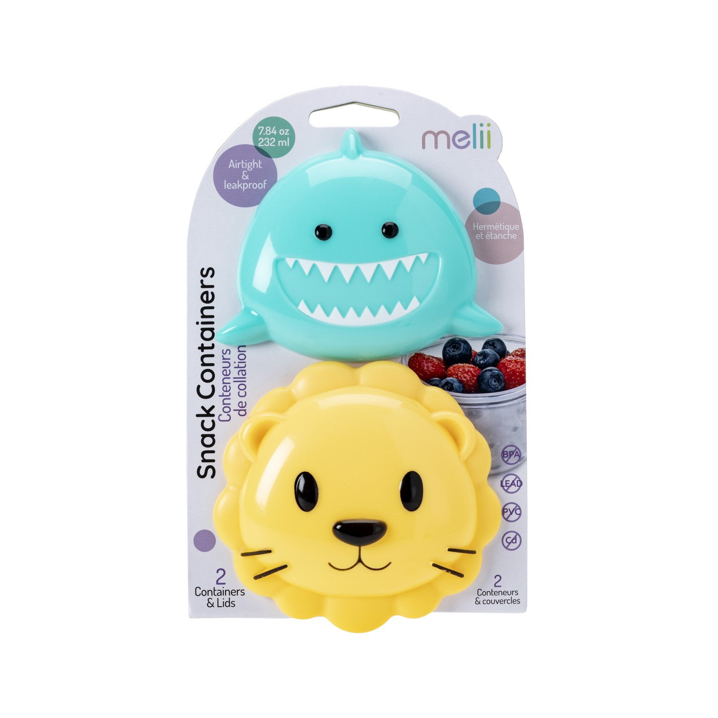 SET 2 RECIPIENTE HRANA BEBE, MELII, MODEL SHARK&LION - Imagine 1 [ps:193ecb4f-468c-404a-9b02-3688d741c6b0]