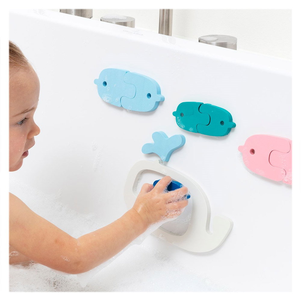 Puzzle de Baie Meduze Colorate, 10 piese, Quut Toys - Balene si pestisori (1) [ps:e80d239e-37ed-4d7b-803e-9a35cff497d2]