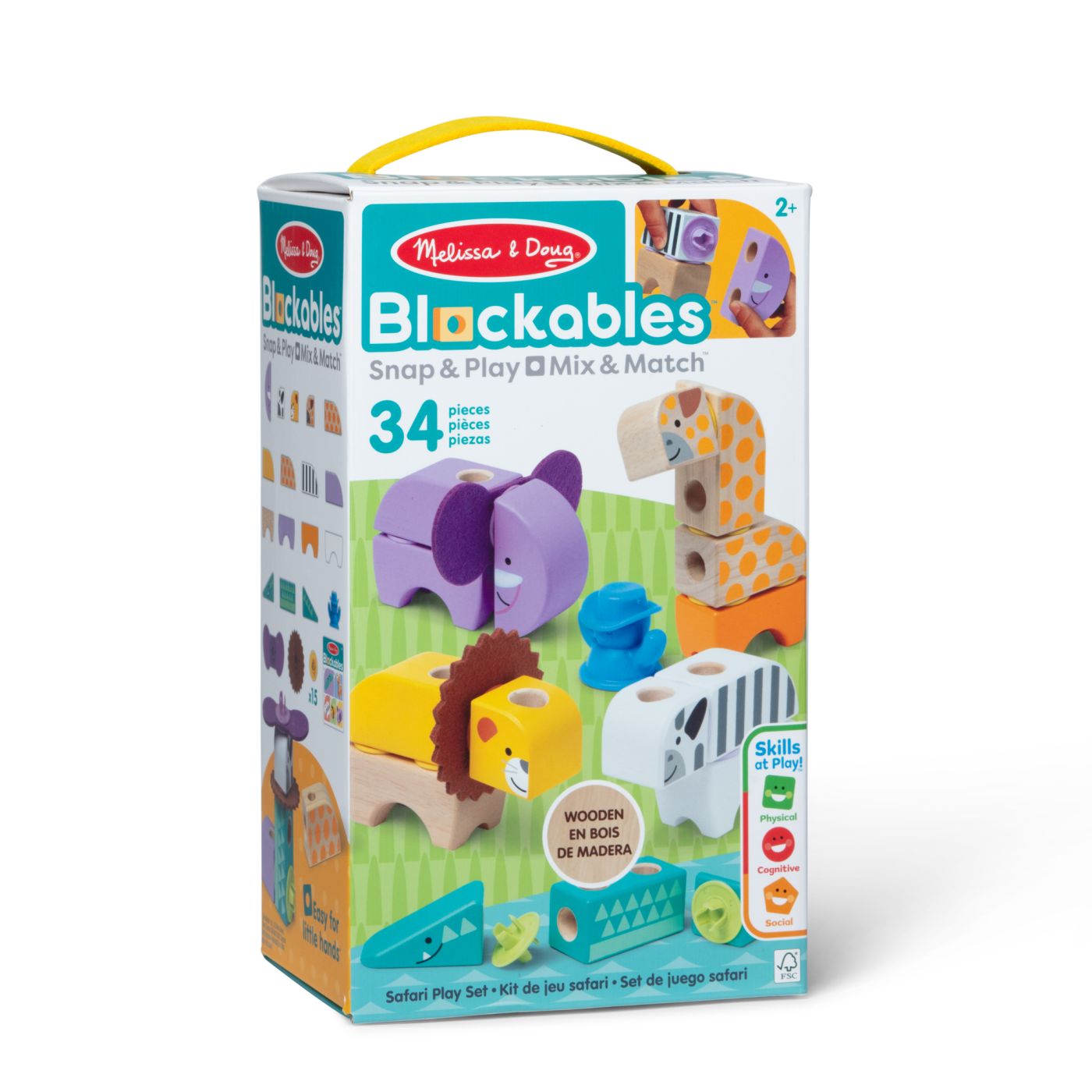 MELISSA AND DOUG SET DE CONSTRUCTIE DIN LEMN ANIMALE DIN - Imagine 1 [ps:118efd41-fe1e-4193-b74d-f7dcf318de2c]