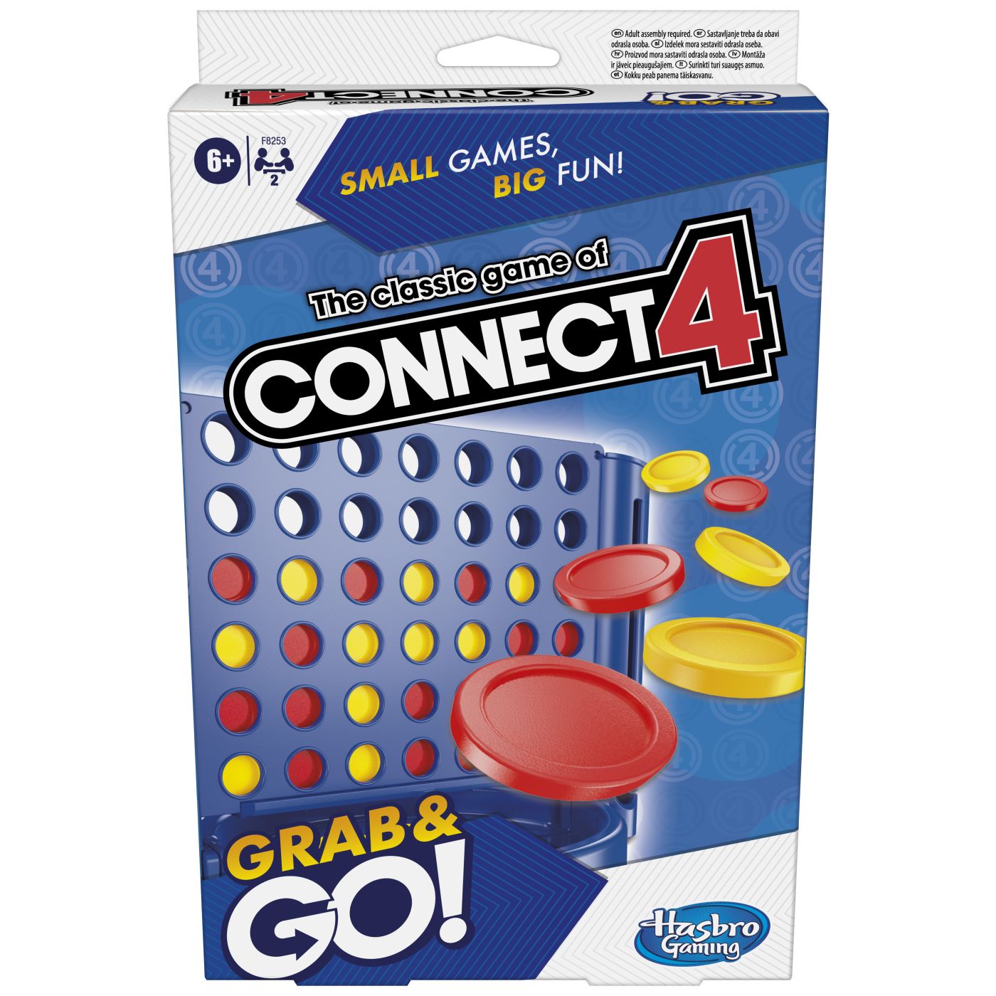 JOC CLASIC CONNECT4 GRAB AND GO IN LIMBA ENGLEZA Hasbro - Imagine 1
