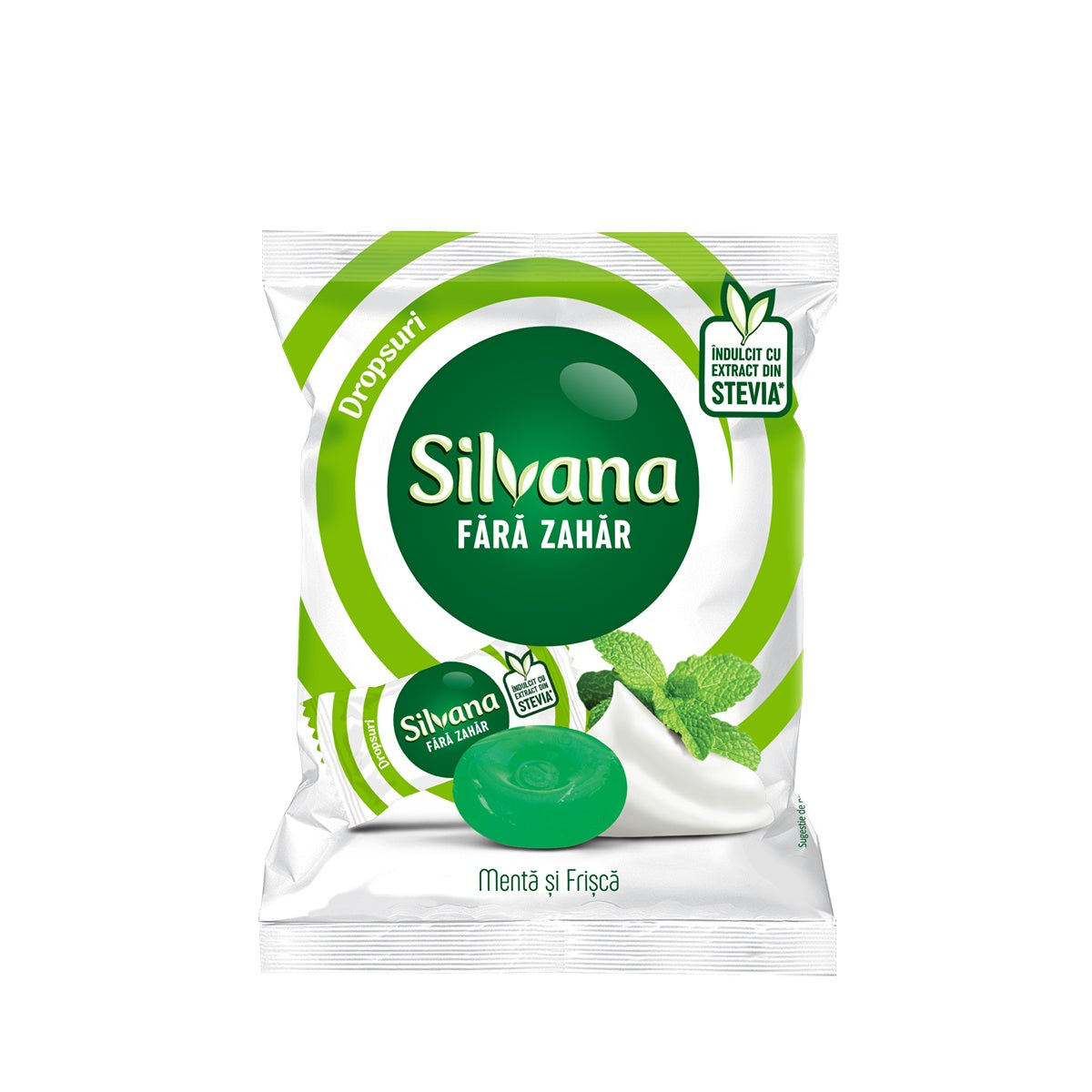 SILVANA Menta & Frisca, dropsuri, 60 g, 1 buc - Imagine 1 [ps:386dd5f5-16f0-4807-b760-5f842a311ebf]