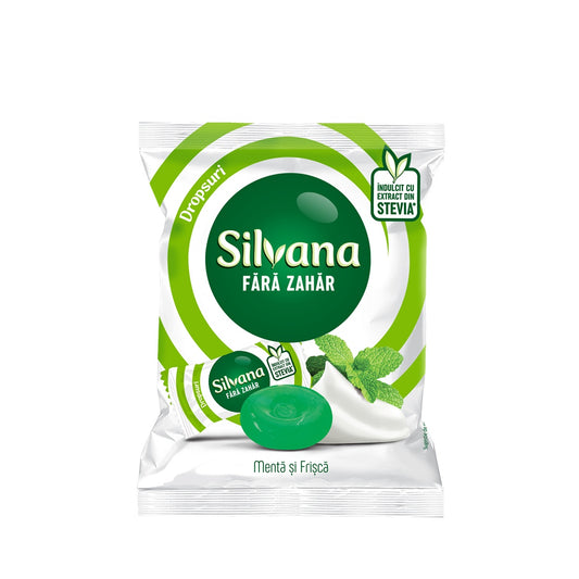 SILVANA Menta & Frisca, dropsuri, 60 g, 1 buc - Imagine 1 [ps:386dd5f5-16f0-4807-b760-5f842a311ebf]