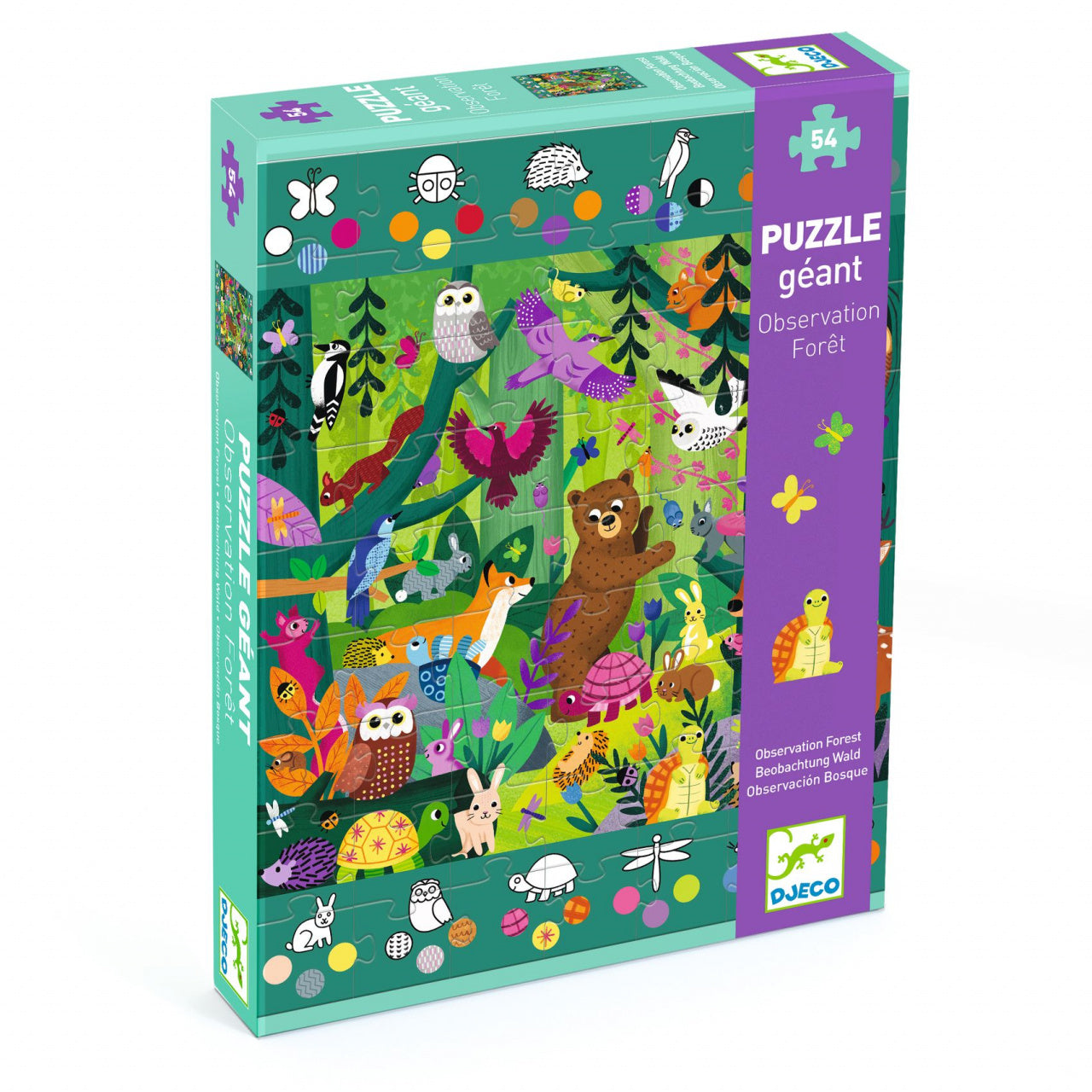 Puzzle gigant Aventuri in padure, Djeco - Imagine 1 [ps:bfad70b4-3c19-453a-9d86-e458963efa4e]