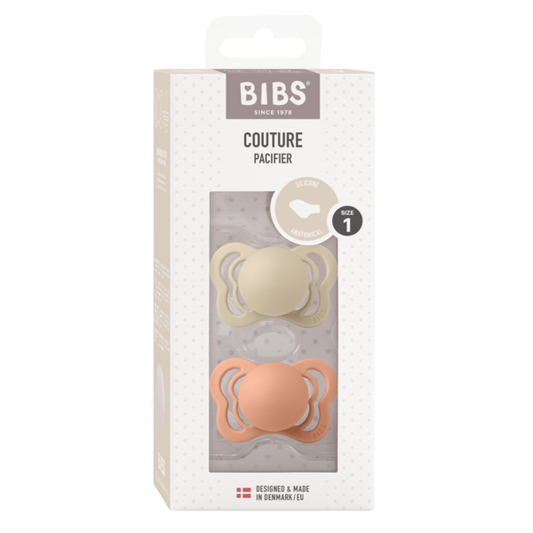 Set 2 Suzete BIBS Couture Silicon, Anatomice, 6 luni - - Vanilla/Peach (1) [ps:223d5e08-7085-4447-9cbe-ce9875f804b3]