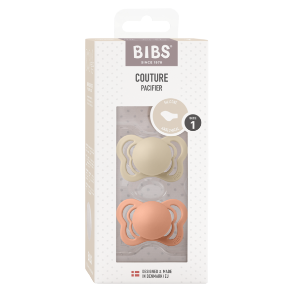 Set 2 Suzete BIBS Couture Silicon, Anatomice, 6 luni - - Vanilla/Peach (1) [ps:223d5e08-7085-4447-9cbe-ce9875f804b3]