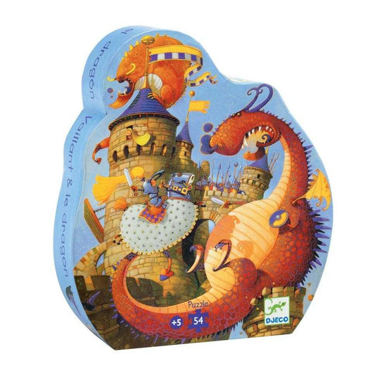 Puzzle Cavalerul si dragonul, Djeco - Imagine 1 [ps:d414620b-a3a1-4cee-a614-589d21a6ba20]