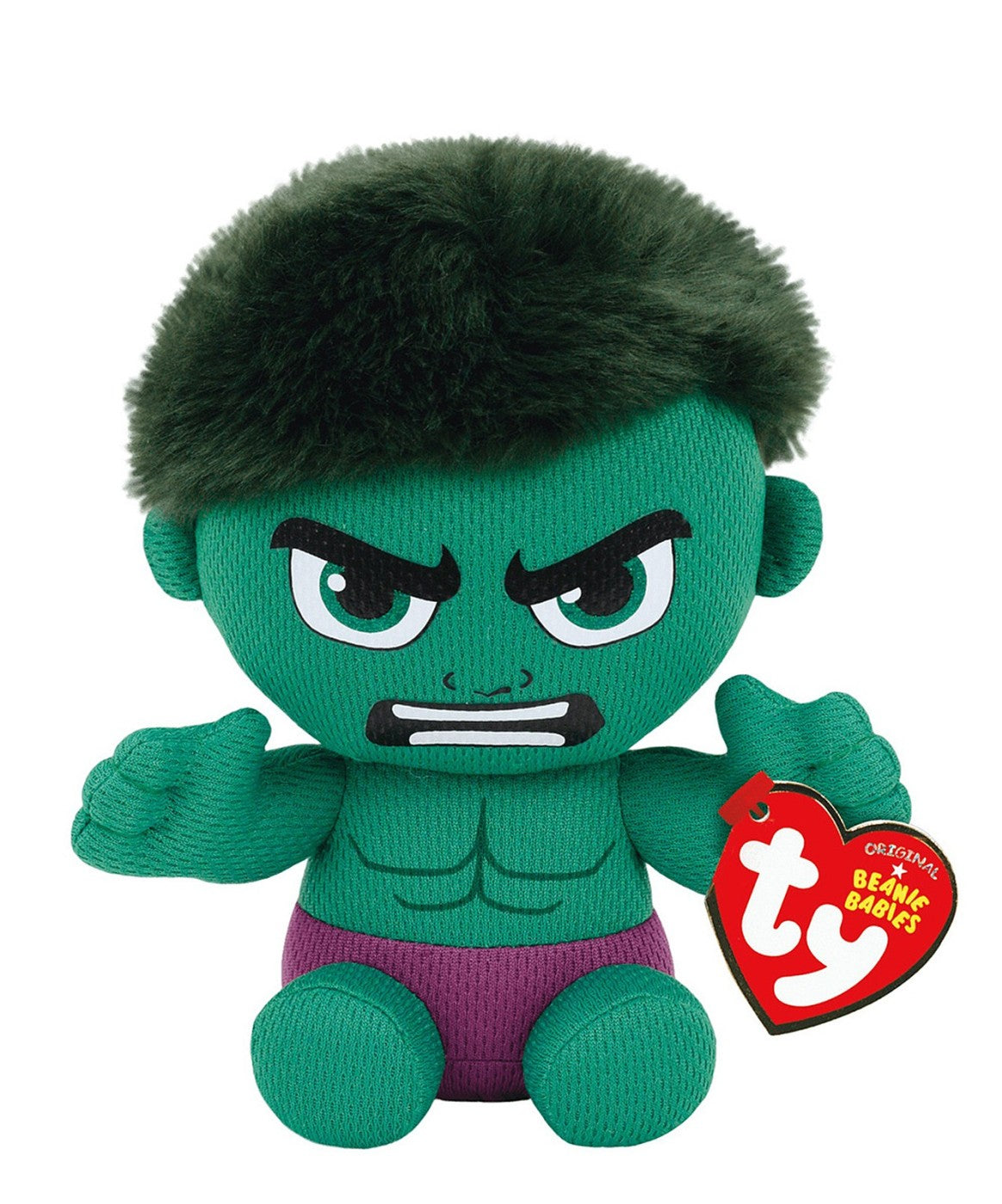 PLUS TY 15CM BEANIE BABIES MARVEL HULK - Imagine 1 [ps:88670d00-75b7-4395-a19f-8c76e54f8a95]