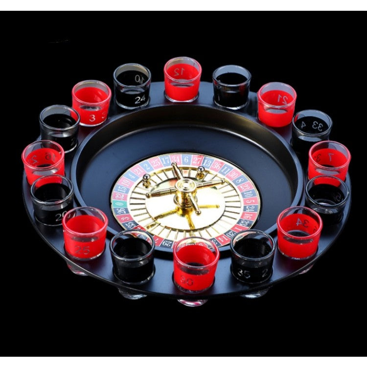 Joc de Băut Ruletă Flippy cu 6 Pahare de Shot | Roșu/Negru - Rosu/Negru (1) [ps:09f3e562-3ba8-4c3d-8db3-44d12c4f88d4]
