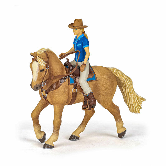 PAPO FIGURINA SET COWGIRL (VACARITA) PE CAL USA - Imagine 1