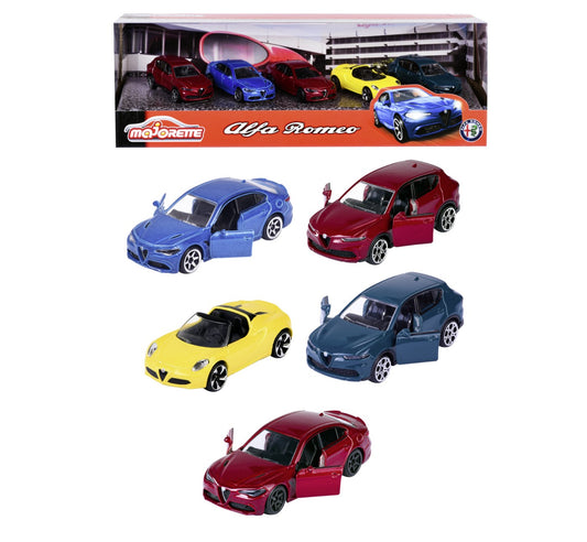 MAJORETTE MASINUTE METALICE SET 5 MASINI ALFA ROMEO Simba - Imagine 1 [ps:f9929824-1b1b-47db-baf4-493ee7e2d5ea]