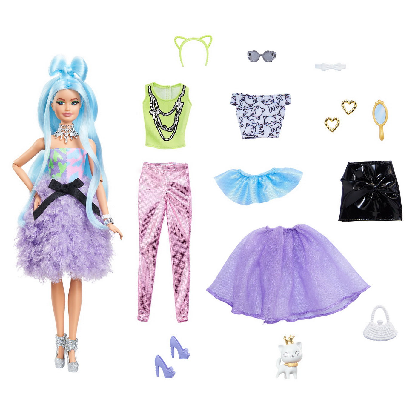 PAPUSA BARBIE EXTRA STYLE FLUFFY PINKY Mattel - Papusa cu Accesorii (1) [ps:928e2b89-5b07-481f-b28d-6f6716631173]