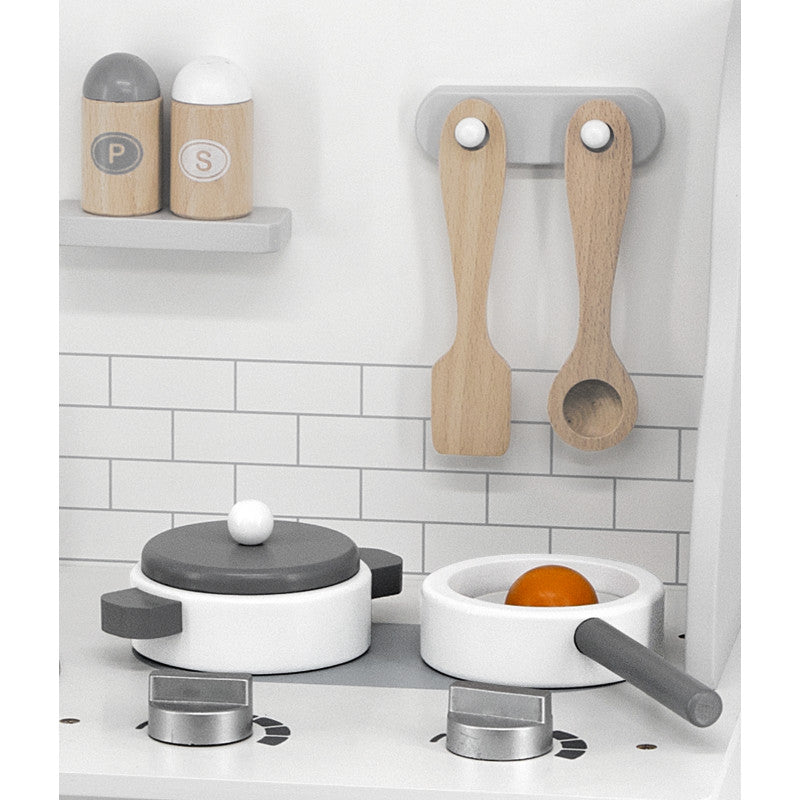 Bucatarie din lemn gri cu accesorii, PolarB Viga - Imagine 1 [ps:68a0e08c-c657-487c-a902-11754e40ef7b]