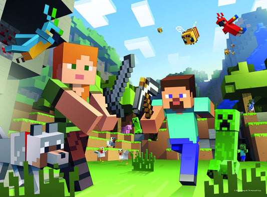 Puzzle Minecraft 100 XXL Ravensburger - Piese Mari - Default Title (1) [ps:7de005c7-9373-4cff-908c-584801e6c830]