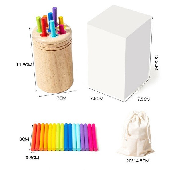 Jucărie Montessori Lemn Flippy, Sortator 19 Piese, 2+ ani - Betisoare (1) [ps:dccdab81-65f3-4d20-92be-74b0607b4e66]
