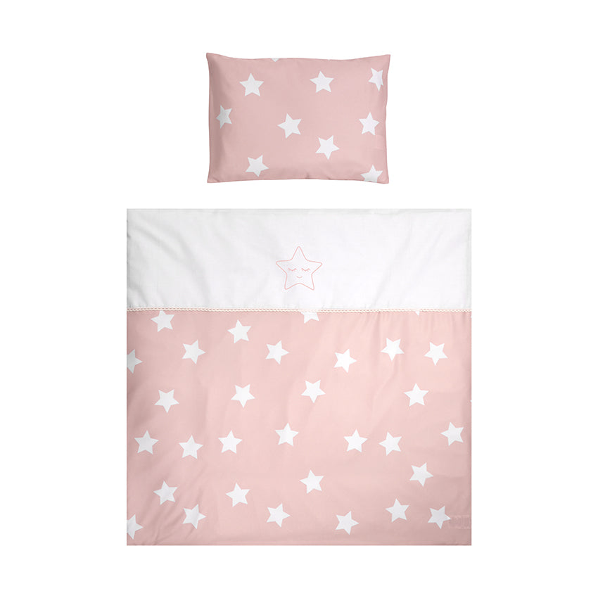 Set Lenjerie Pat Balansoar Lorelli First Dreams, 7 piese - Pale Blush Stars (1) [ps:03c32bd9-95fb-4a4d-8e4c-959cbdc4ab4e]