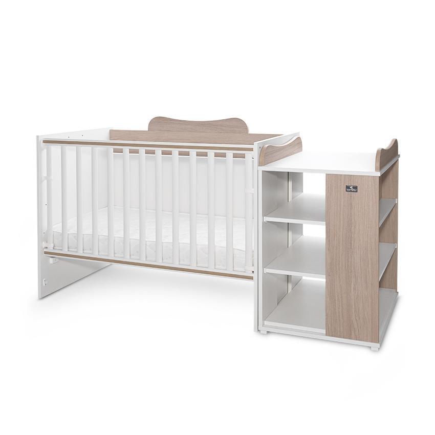 Pătuț Modular Multifuncțional Lorelli Multi, White Orchid - White & Amber (1) [ps:77e10654-b195-484b-a648-01929b2ab810]