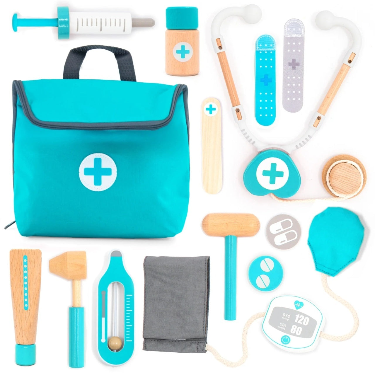 Joc de rol Mini trusa de doctor turcoaz, UMU Toys - Imagine 1