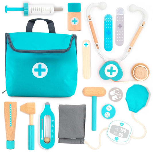 Joc de rol Mini trusa de doctor turcoaz, UMU Toys - Imagine 1