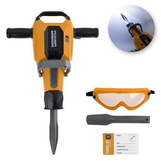 Ciocan Pneumatic Jucărie cu Sunet și Ochelari Jumbo, 40cm - Galben (1) [ps:8bd68be3-e1db-49db-b074-f13474a73a4b]
