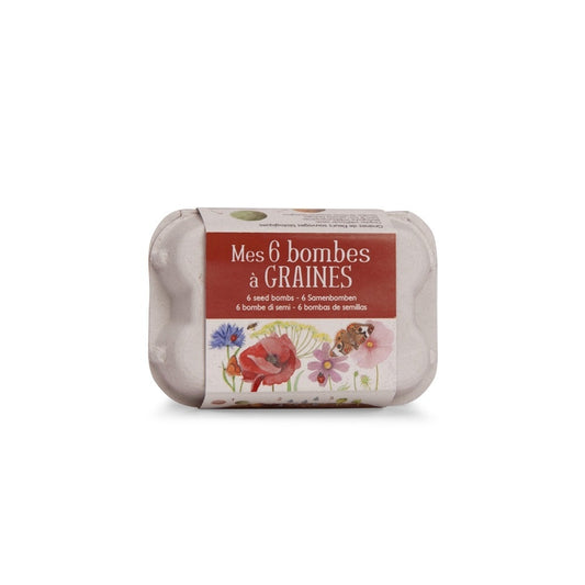 Set 6 bombe cu seminte de flori, Moulin Roty - Imagine 1