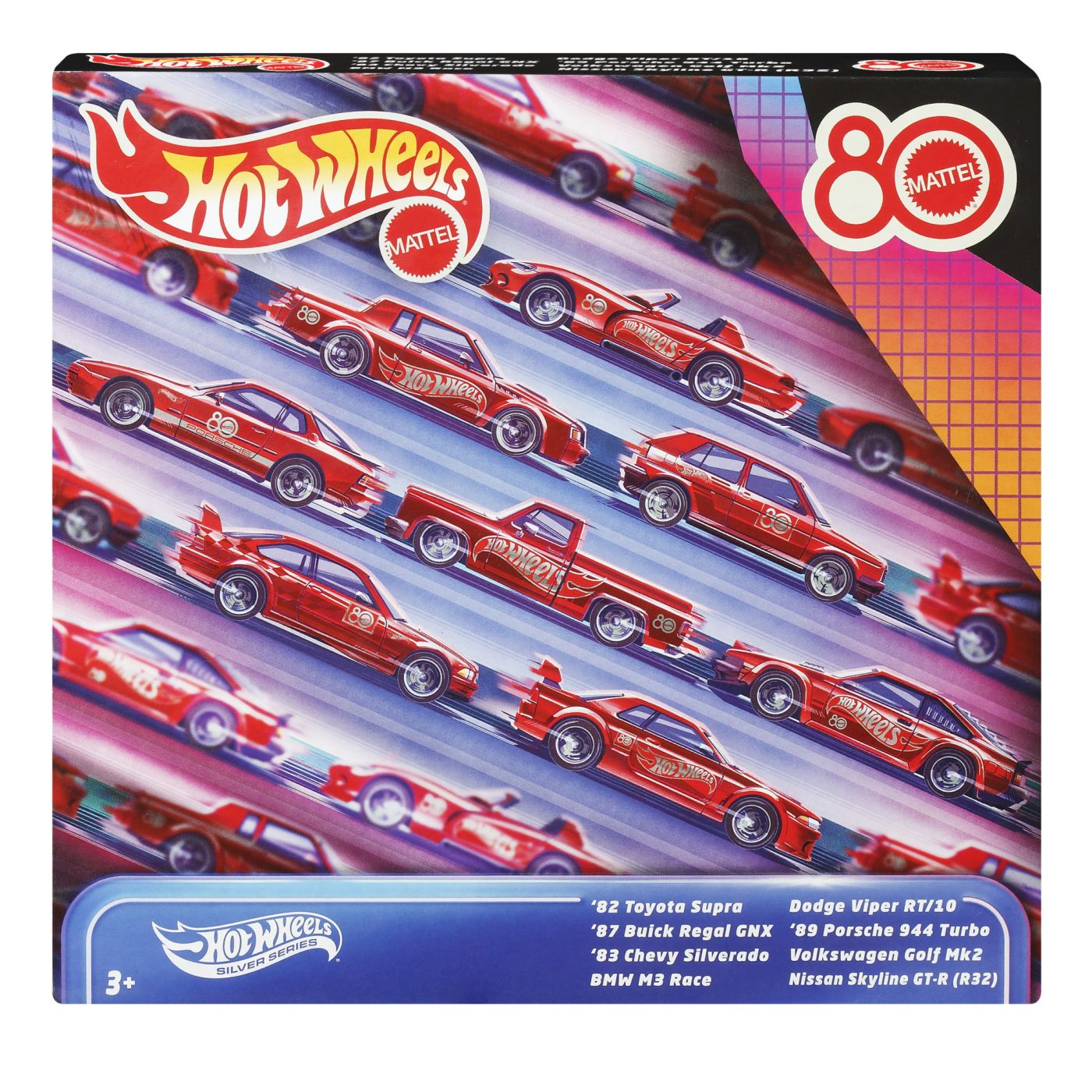 HOT WHEELS SILVER SERIES ANIVERSAREA A 80 DE ANI SET 8 - Imagine 1 [ps:fd495175-565f-4d6c-b5de-7f0e47cc6c67]