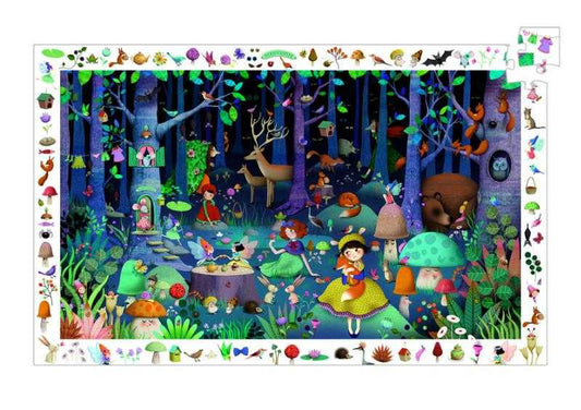 Puzzle observatie Padurea fermecata, Djeco - Imagine 1