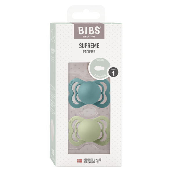 Set 2 Suzete BIBS Supreme Silicon 0 luni - Ivory/Blush - Sage (1) [ps:0b0127cc-3972-4021-ae10-37d157819118]