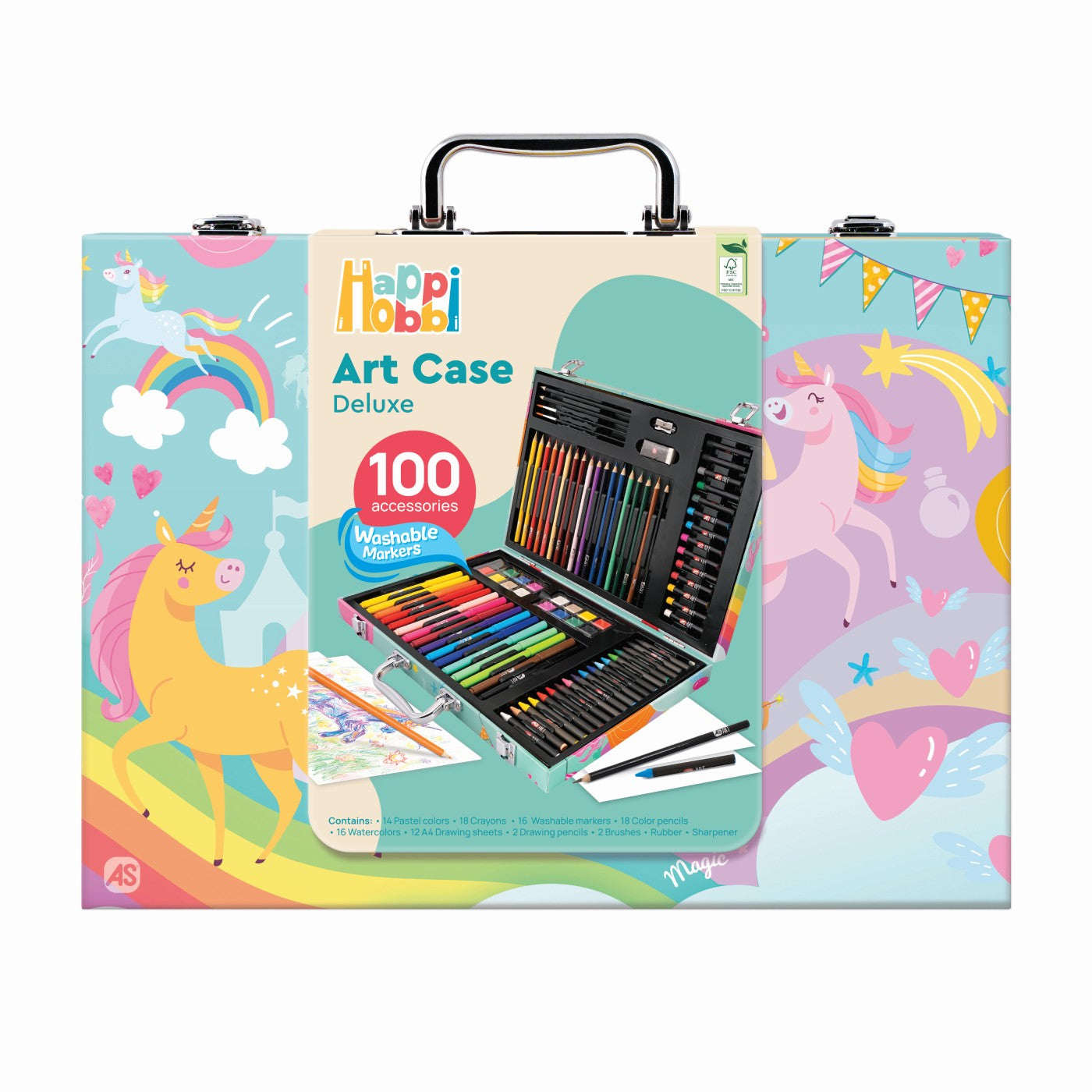 HAPPI HOBBI ART CASE SET DE DESEN DELUXE CU 100 DE - Imagine 1 [ps:a7896a3a-162b-4739-af91-e8e351471431]