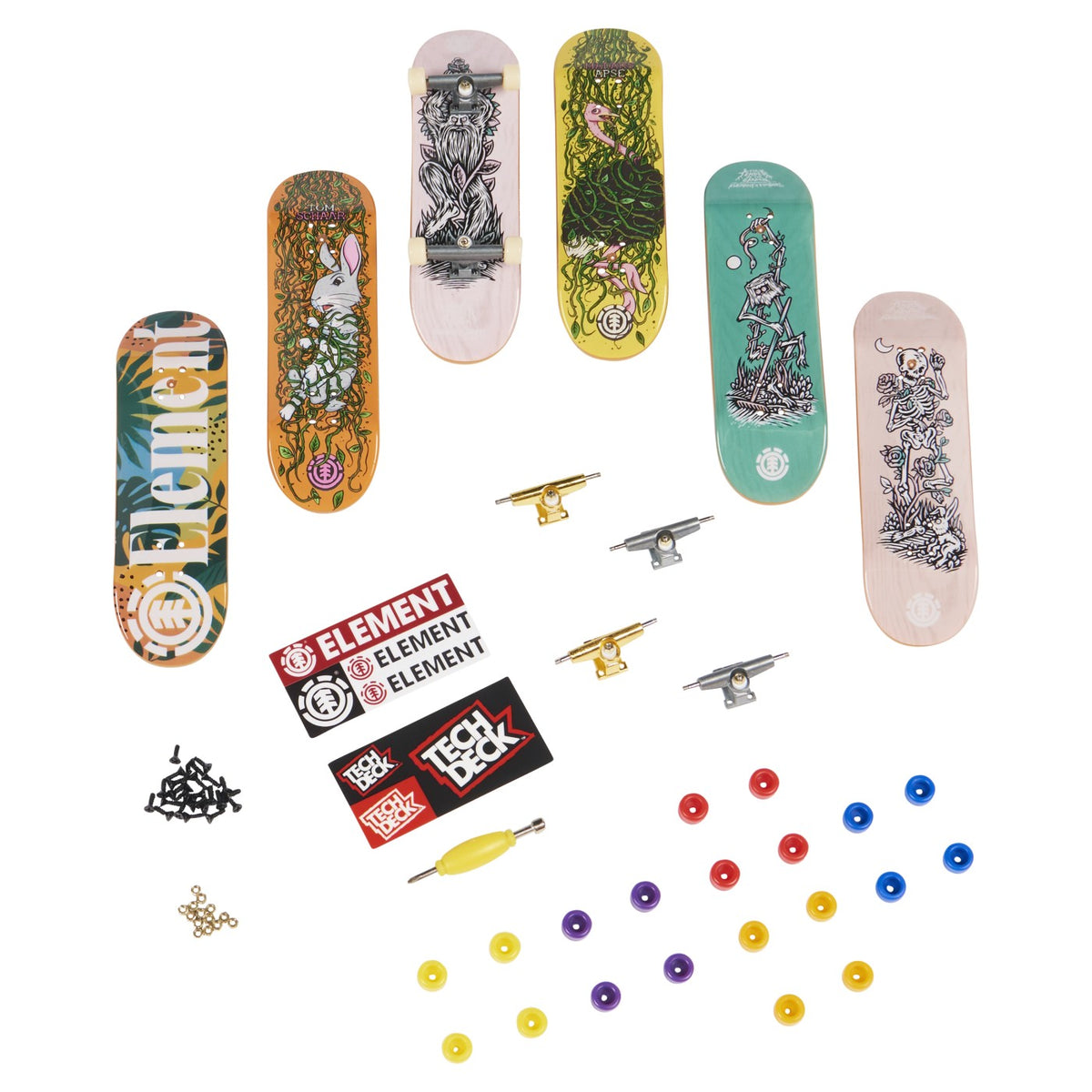 TECH DECK PACHET 6 PIESE CU ACCESORII FINGERBOARD HEART - Element (1) [ps:bae95ab9-ef94-48d4-a0ce-1ea49e709ec7]