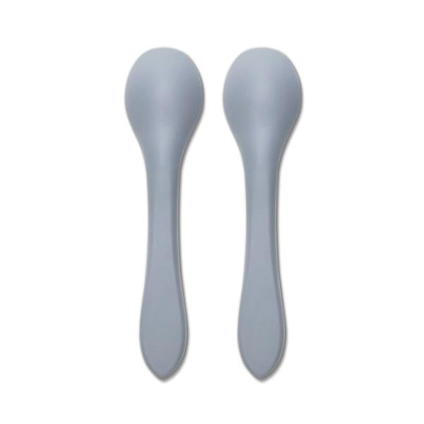 Set 2 Lingurițe Silicon Natural Lorelli, 6 luni+, Fresh - Grey (1) [ps:60c92ebc-10ec-46bf-a24c-7c7c4a11b2b3]